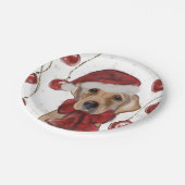 Labrador Retriever  ペーパープレート (アングル)