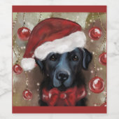 Labrador Retriever  ワインラベル (シングルラベル)