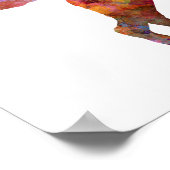 Labrador retriever 01 in watercolor 2 ポスター (角)