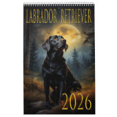 Labrador retriever 2026 wall calendar カレンダー (カバー)