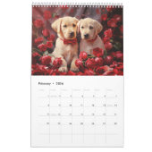 Labrador retriever 2026 wall calendar カレンダー (2月 2026)