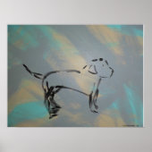 Labrador Retriever Abstract Poster ポスター (正面)