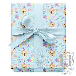 Labrador Retriever Birthday Gift Wrapping Paper ラッピングペーパー
