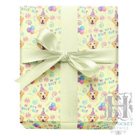 Labrador Retriever Birthday Gift Wrapping Paper ラッピングペーパー