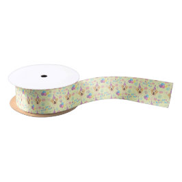Labrador Retriever Birthday Satin Ribbon in Yellow サテンリボン