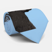 Labrador Retriever Black Painting Original Dog Art ネクタイ (ロール)