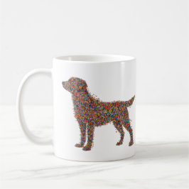 Labrador Retriever Butterfly Silhouette Dog Lover コーヒーマグカップ
