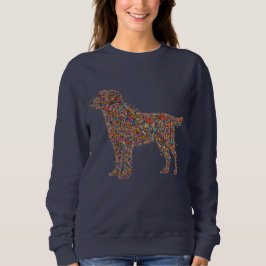 Labrador Retriever Butterfly Silhouette Dog Lover スウェットシャツ