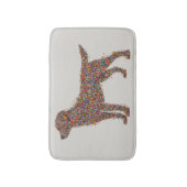 Labrador Retriever Butterfly Silhouette | Dog Mama バスマット (正面縦)