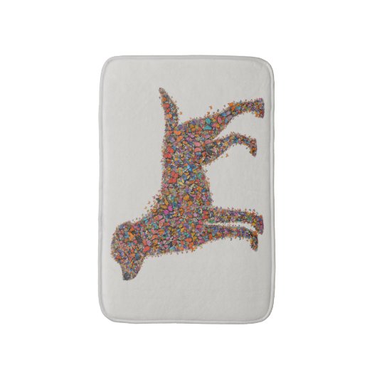 Labrador Retriever Butterfly Silhouette | Dog Mama バスマット (正面縦)