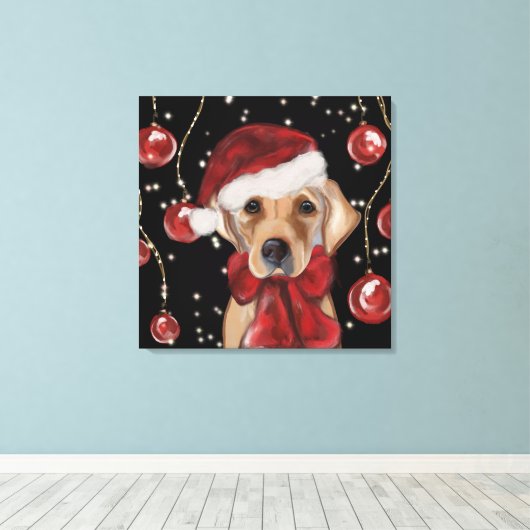 Labrador Retriever  Canvas Print キャンバスプリント (インサイチュ (ウッドフロア))