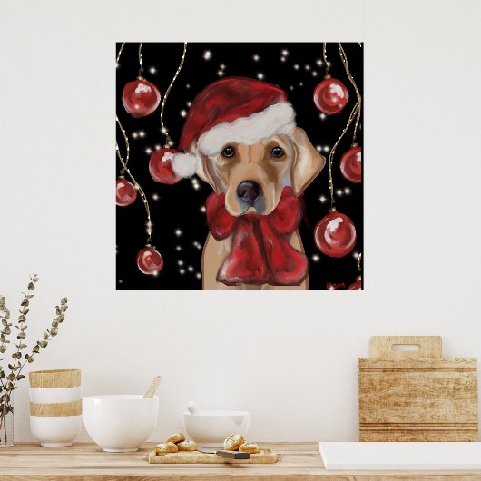 Labrador Retriever  Canvas Print ポスター (キッチン)