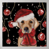 Labrador Retriever  Canvas Print ポスター (正面)