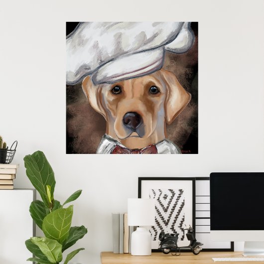 Labrador Retriever Canvas Print ポスター (ホームオフィス)
