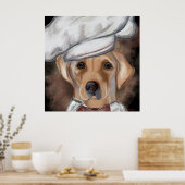 Labrador Retriever Canvas Print ポスター (キッチン)