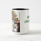 Labrador Retriever Christmas Coffee Mug Cup マグカップ (中央)