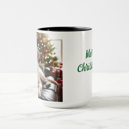 Labrador Retriever Christmas Coffee Mug Cup マグカップ (中央)