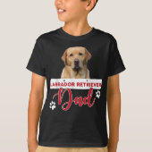 LABRADOR RETRIEVER Dad Labrador Retriever Dog Love Tシャツ (正面)