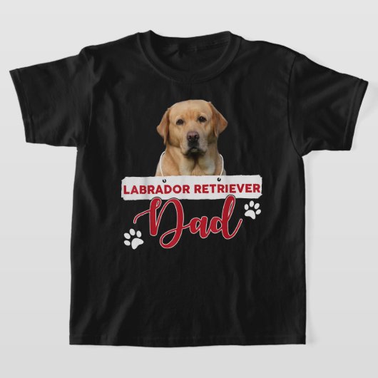 LABRADOR RETRIEVER Dad Labrador Retriever Dog Love Tシャツ (レイダウン)