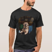 Labrador Retriever Dog Aristocrat Cafe Coffee Tea Tシャツ (正面)