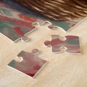 Labrador Retriever Dog Classic Family Christmas ジグソーパズル (側面)