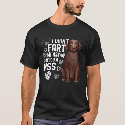 Labrador Retriever Dog   Cute Fart Blew Kiss Tシャツ (正面)