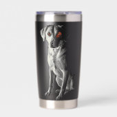 Labrador Retriever Dog Motif Pet Labrador Retrieve 保温保冷タンブラー (正面)