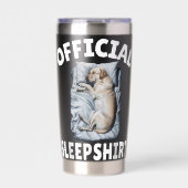 Labrador Retriever Dog Official Sleepshirt Napping 保温保冷タンブラー (正面)