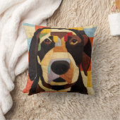 Labrador Retriever Dog Patchwork Quilt by kedoki クッション (ブランケット)