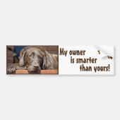 Labrador Retriever Dog Photo Funny Template バンパーステッカー (正面)