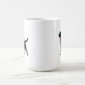 Labrador Retriever Dog Silhouette Coffee Mug コーヒーマグカップ (中央)