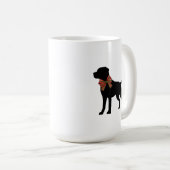 Labrador Retriever Dog Silhouette Coffee Mug コーヒーマグカップ (正面右)