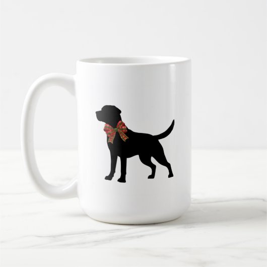 Labrador Retriever Dog Silhouette Coffee Mug コーヒーマグカップ (左)
