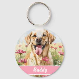 Labrador Retriever Dog Tag – Custom Info キーホルダー
