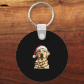 Labrador Retriever Dogs Tree Christmas Sweater Xma キーホルダー (正面)