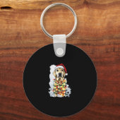 Labrador Retriever Dogs Tree Christmas Sweater Xma キーホルダー (正面)