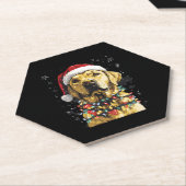 Labrador Retriever Dogs Tree Christmas Sweater Xma ペーパーコースター (アングル)