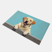 Labrador Retriever Doormat Art ドアマット (アングル)