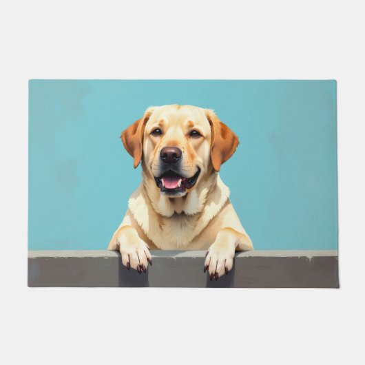 Labrador Retriever Doormat Art ドアマット (正面)