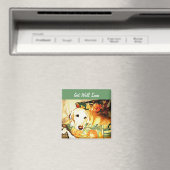 Labrador Retriever Get Well Magnet マグネット (インサイチュ (食洗機))