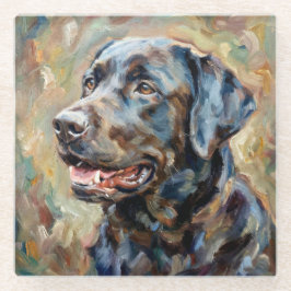 Labrador Retriever Glass Coasters for Dog Lovers ガラスコースター