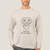 Labrador Retriever. Happiness, Retriever Edition! トライブレンドTシャツ (正面)