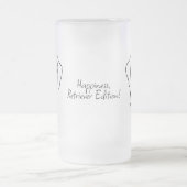 Labrador Retriever. Happiness, Retriever Edition! フロストグラスビールジョッキ (中央)