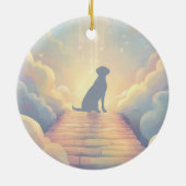Labrador Retriever Memorial Ornament – Add Photo セラミックオーナメント (裏面)