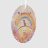 Labrador Retriever Memorial Ornament – Rainbow オーナメント (正面)