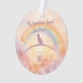 Labrador Retriever Memorial Ornament – Rainbow オーナメント (正面)