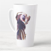 Labrador Retriever Mug – Dog Mom Gift カフェラテマグ (左アングル)