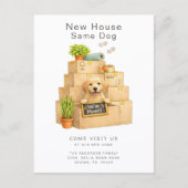 Labrador Retriever New House Moving ポストカード (正面)