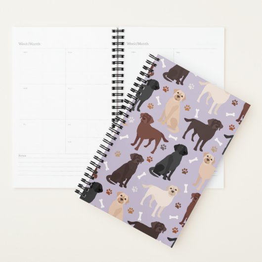 Labrador Retriever Paws and Bones Planner プランナー手帳 (ディスプレー)
