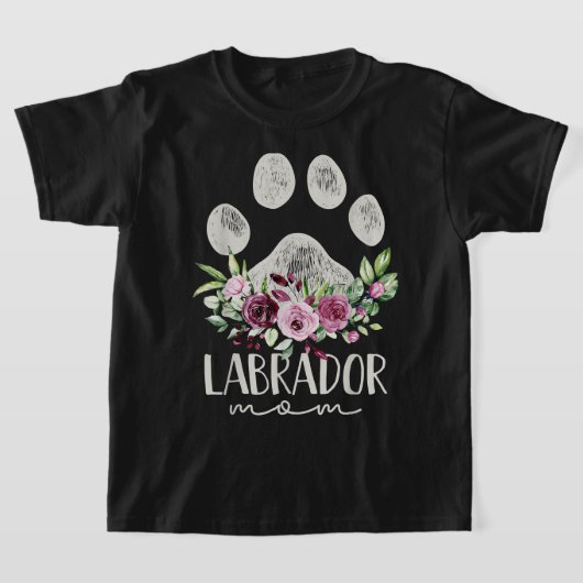 Labrador Retriever Pet Dog Mama Gifts Lab Mom Tシャツ (レイダウン)